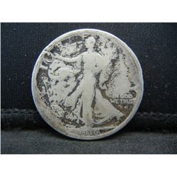 1916 D Walking Liberty Half Dollar Key Date