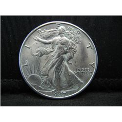 1947 D Walking Liberty Half Dollar