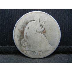 1875 Seated Half Dollar