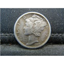 1923 Mercury Dime XF