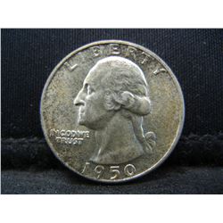 1950 Silver Washington Quarter GEM BU