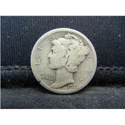 1921 D Mercury Dime VG/Fine Key Date