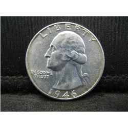 1946 Silver Washington Quarter GEM BU