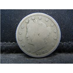 1883 Liberty Nickel With Cents