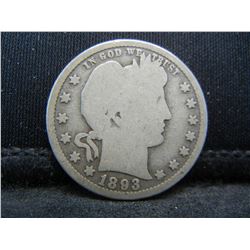 1893 S Barber Quarter