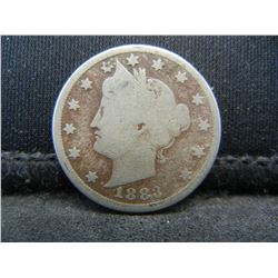 1883 Liberty Nickel With Cents