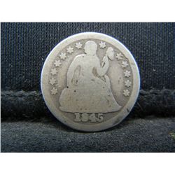 1845 Seated Dime