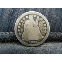 1841 Seated Dime