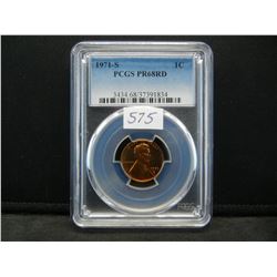 1968 S Lincoln Cent PCGS PR68RED