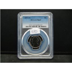 1972 S Jefferson Nickel PCGS PR69