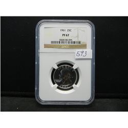1961 Silver Washington Quarter NGC PF67