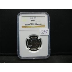 1962 Silver Washington Quarter NGC PF67