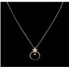 0.21 ctw Diamond Necklace - 14KT Rose Gold