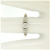 Image 5 : 14K Two Tone Gold .40 ctw European Cut Diamond Solitaire Engagement Ring