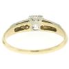 Image 8 : 14K Two Tone Gold .40 ctw European Cut Diamond Solitaire Engagement Ring