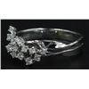 Image 2 : 0.30 ctw Diamond Cluster Ring - 14KT White Gold