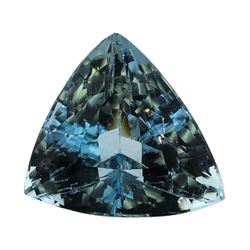 5.02 ct.Natural Trilliant Cut Aquamarine