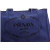 Image 6 : Prada Dark Blue Canvas Small Canapa Tote Bag