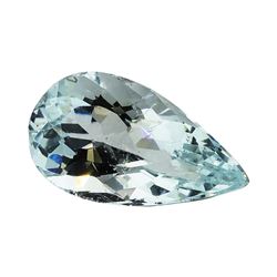 3.46 ct.Natural Pear Cut Aquamarine