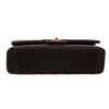 Image 5 : Chanel Black Quilted Fabric Double Flap Shoulder Handbag
