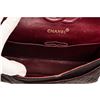 Image 7 : Chanel Black Quilted Fabric Double Flap Shoulder Handbag