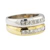 Image 1 : 1.30 ctw Diamond Double Band - 14KT Yellow and White Gold