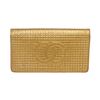Image 1 : Chanel Gold Textured Leather CC Flap Bi Fold Wallet