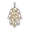 18k Gold 0.87CTW Diamond Pendant, (SI1 /G-H)