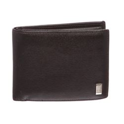 Dunhill Black Leather Bi Fold Wallet