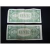 Image 5 : (2) 1935 A One Dollar  Silver Certificates