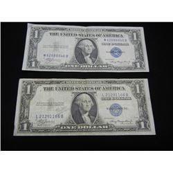 (2) 1935 A One Dollar Silver Certificates