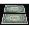 Image 5 : (2) 1935 A One Dollar Silver Certificates