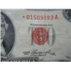 Image 2 : 1953 Red Seal Star Two Dollar Note, Low Serial Number