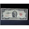 Image 2 : (2) 1953 Red Seal Two Dollar Notes, One With Low Serial Number