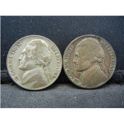 1942, 43, Jefferson Nickels