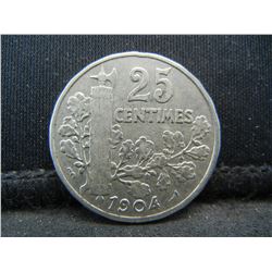 1904 Twenty Five Centimes