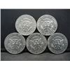 Image 2 : (5) 1971 Kennedy Half Dollars, Some Mint Marks