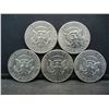 Image 2 : (5) 1971 Kennedy Half Dollars, Some Mint Marks