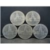 Image 2 : (5) 1976 Bicentennial Kennedy Half Dollars, Some Mint Marks