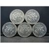 Image 2 : (5) 1980 Kennedy Half Dollars, Some Mint Marks