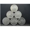 Image 2 : (3) 1977, (2) 1984, (1) 1990 Kennedy Half Dollars, Some Mint Marks, (6) Total