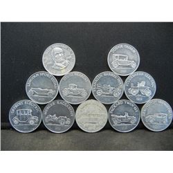 (11) Antique Car Tokens