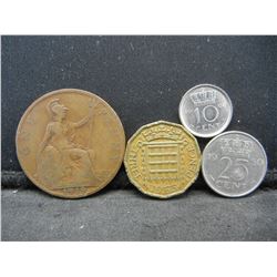(4) Coins From Holland, 1919, 50, 60, 63