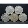 Image 1 : (5) Roosevelt Dimes, 50's, Some Mint Marks