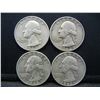 Image 1 : (4) 1962 Washington Quarters