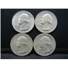 Image 1 : (4) 1964 Washington Quarters