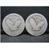 Image 2 : (2) No Date Standing Liberty Quarters