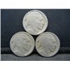 Image 1 : (3) No Date Buffalo Nickels