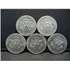 Image 2 : (5) 1971 Kennedy Half Dollars, Some Mint Marks