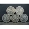 Image 2 : (5) 1971 Kennedy Half Dollars, Some Mint Marks